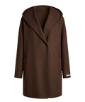 Cappotto donna Landa in Panno di Lana con Cappuccio