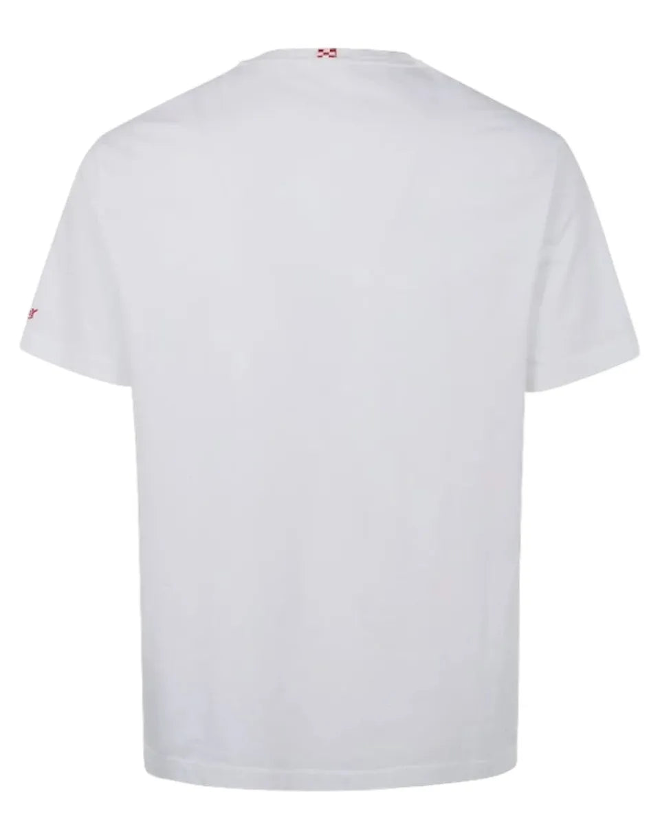 T-shirt bianca con ricamo "Forte dei Marmi Habitué"-Mc2 Saint Barth-T-shirt-Vittorio Citro Boutique