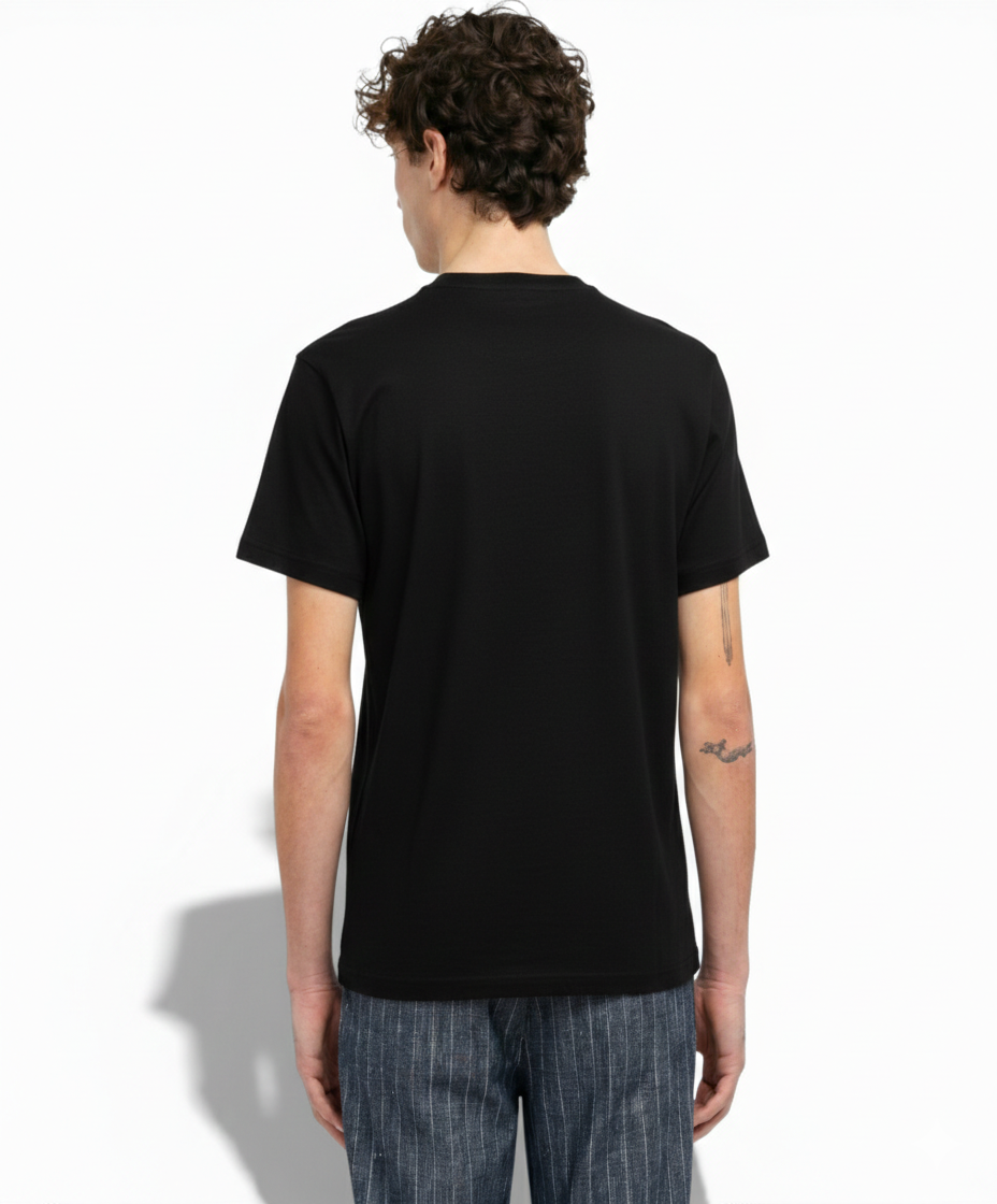 T-shirt homme en coton col rond