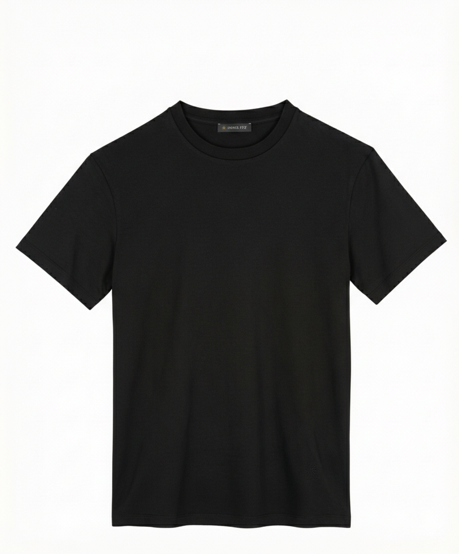 T-shirt homme en coton col rond