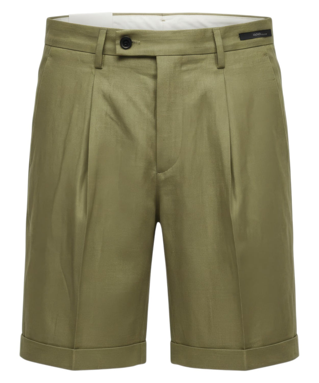 Bermuda homme Harry en 100 % lin avec pinces