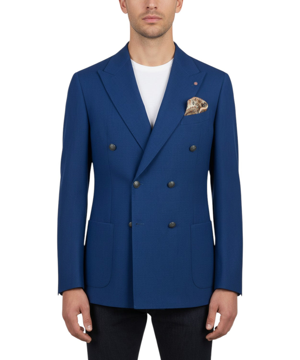 Veste homme Bharnaba Gunkan stretch à double boutonnage
