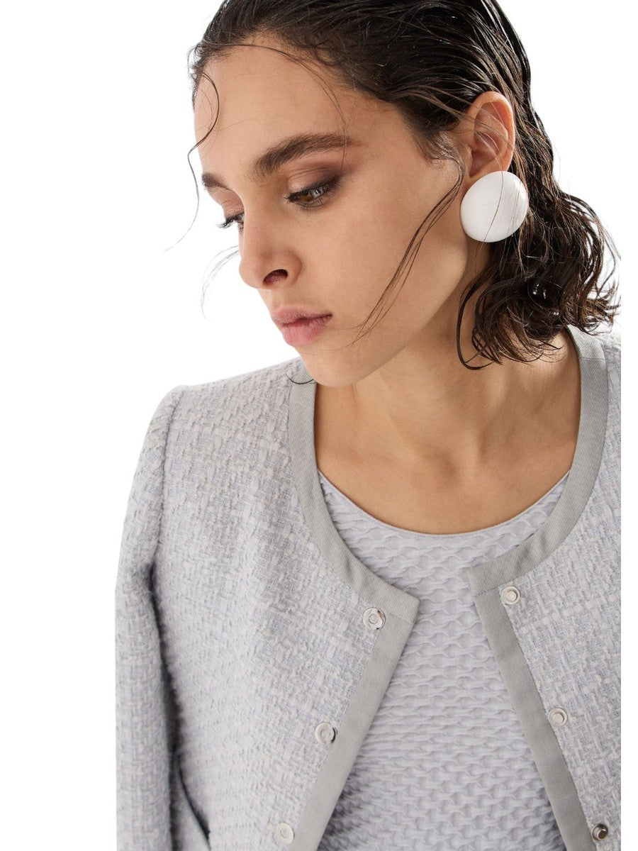 Giacca monopetto in tweed lurex-Emporio Armani-Giacche-Vittorio Citro Boutique