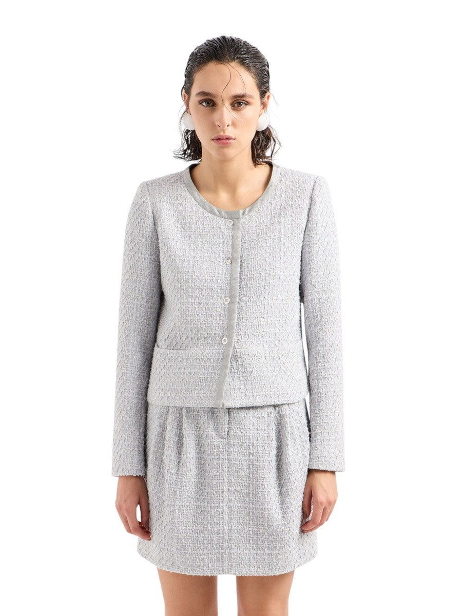 Giacca monopetto in tweed lurex-Emporio Armani-Giacche-Vittorio Citro Boutique