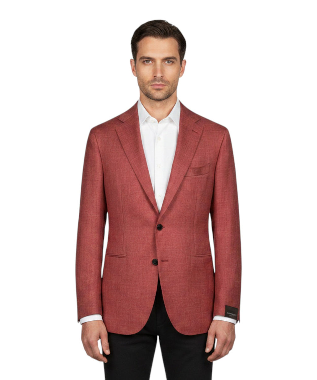 Veste Monopetto Sartitude en Mélange Soie et Lin