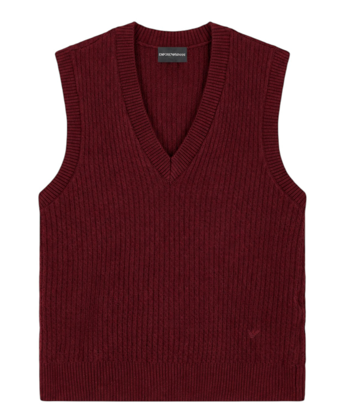 Gilets Homme à col en V en laine vierge et cachemire