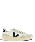 Baskets VEJA V-90 en cuir blanc et noir en cuir