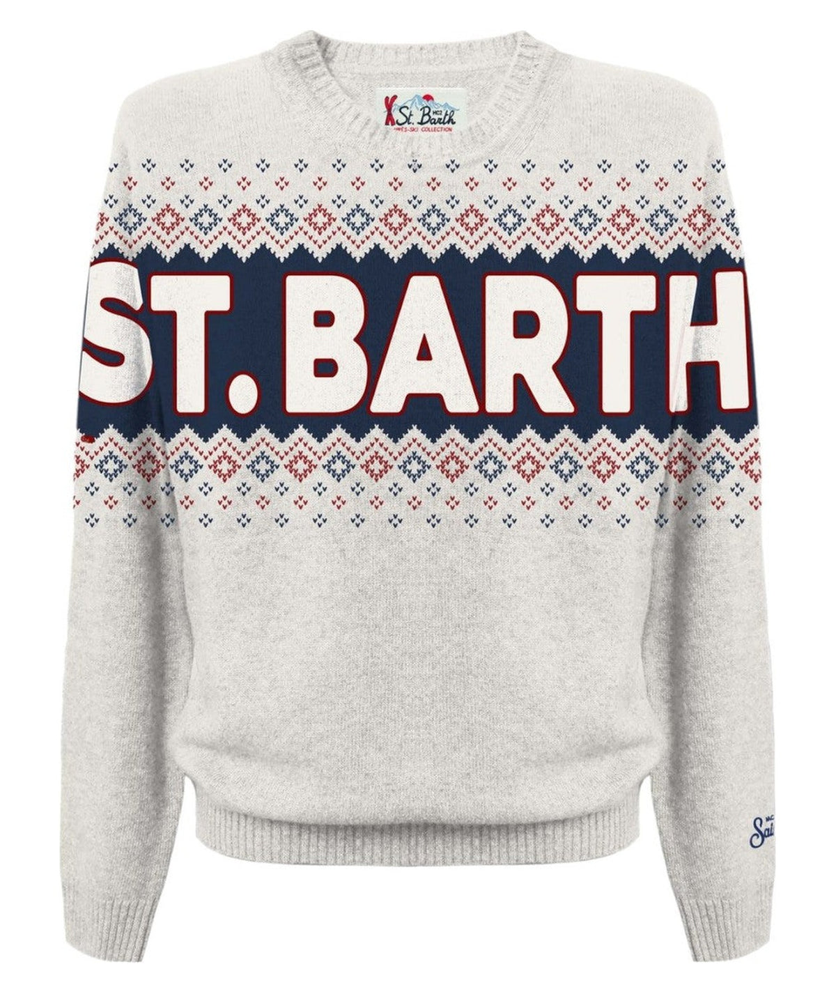 Maglia con scritta S.Barth-Mc2 Saint Barth-Maglieria-Vittorio Citro Boutique