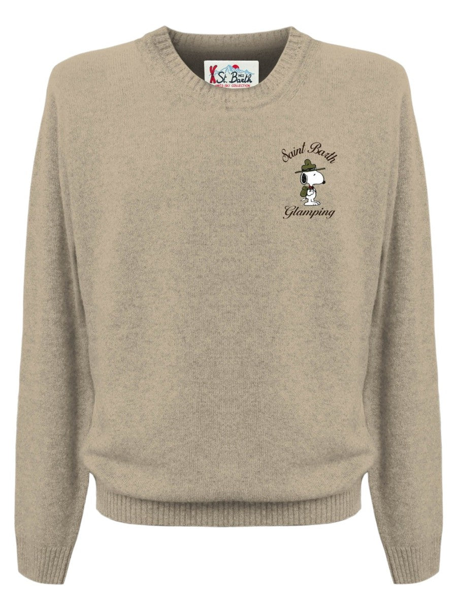 Maglia con stampa Glamping | SNOOPY - EDIZIONE SPECIALE ©PEANUTS-Mc2 Saint Barth-Maglieria-Vittorio Citro Boutique
