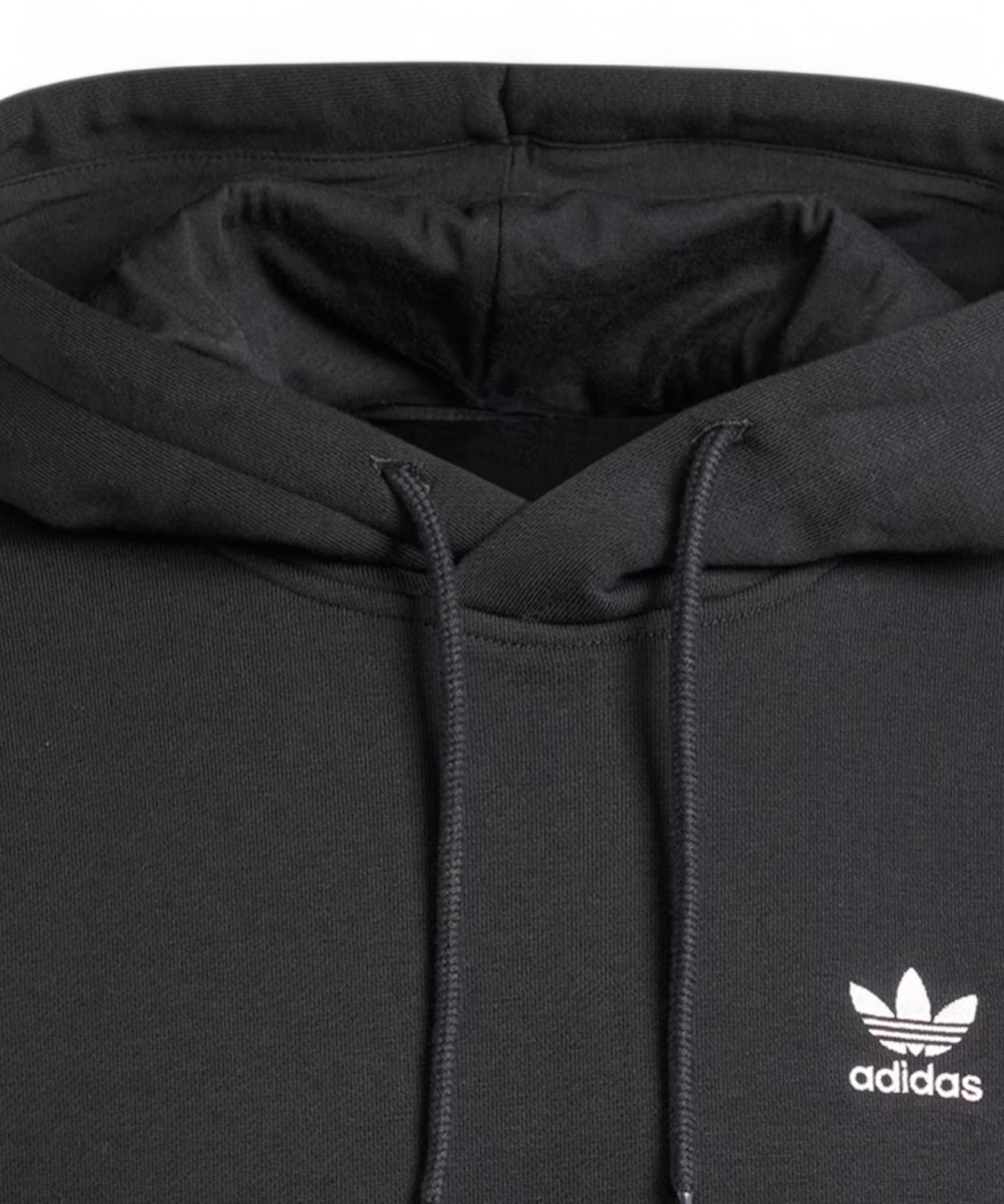 Adidas Trefoil Essentials Felpa con Cappuccio in Cotone Felpato-Adidas Originals-Felpe-Vittorio Citro Boutique