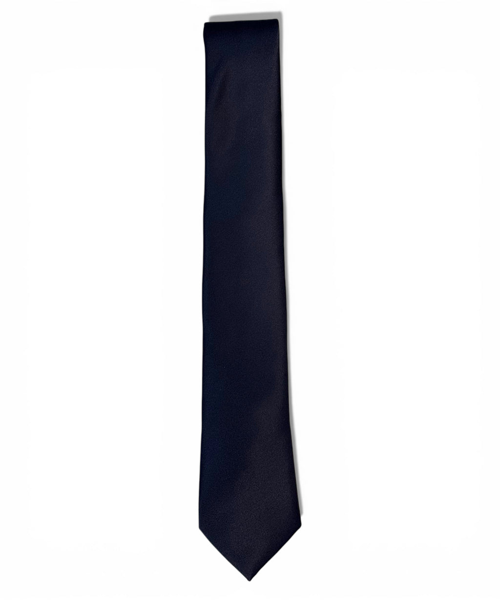 Cravate classique unie bleue