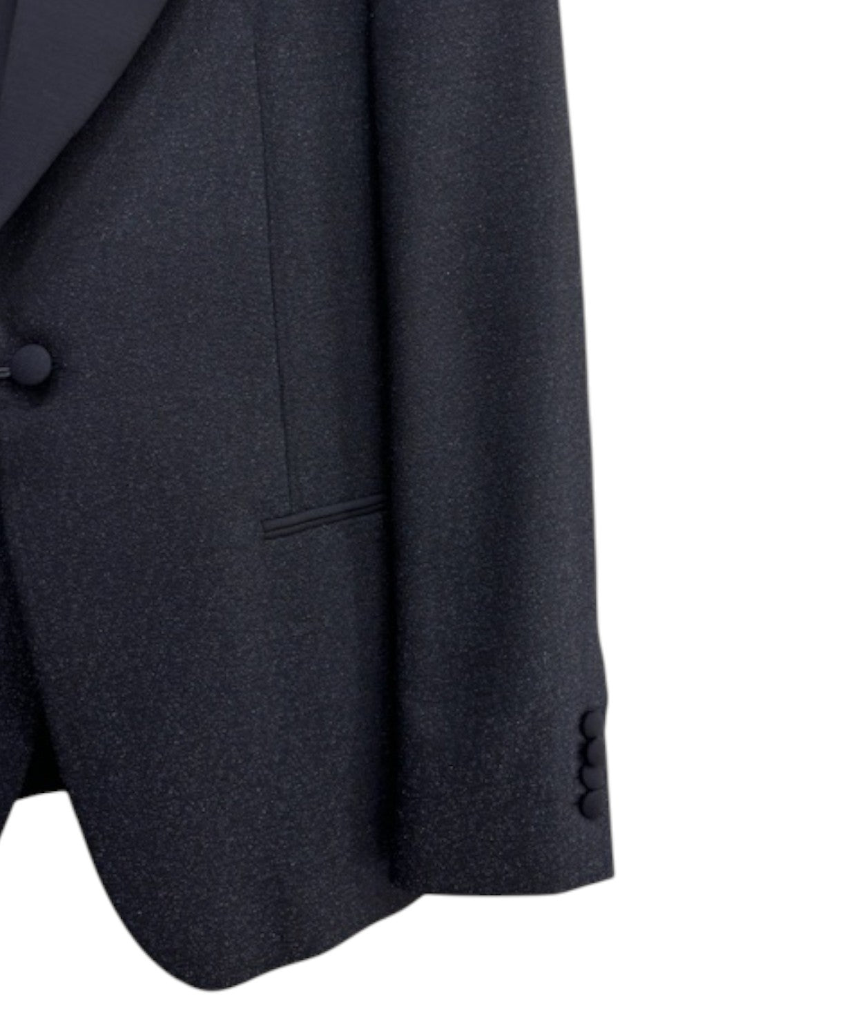 Abito uomo Lardini con trama lurex e rever a lancia