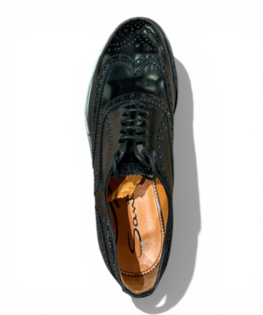 Derbies Homme Cuir Santoni - Élégance Artisanale