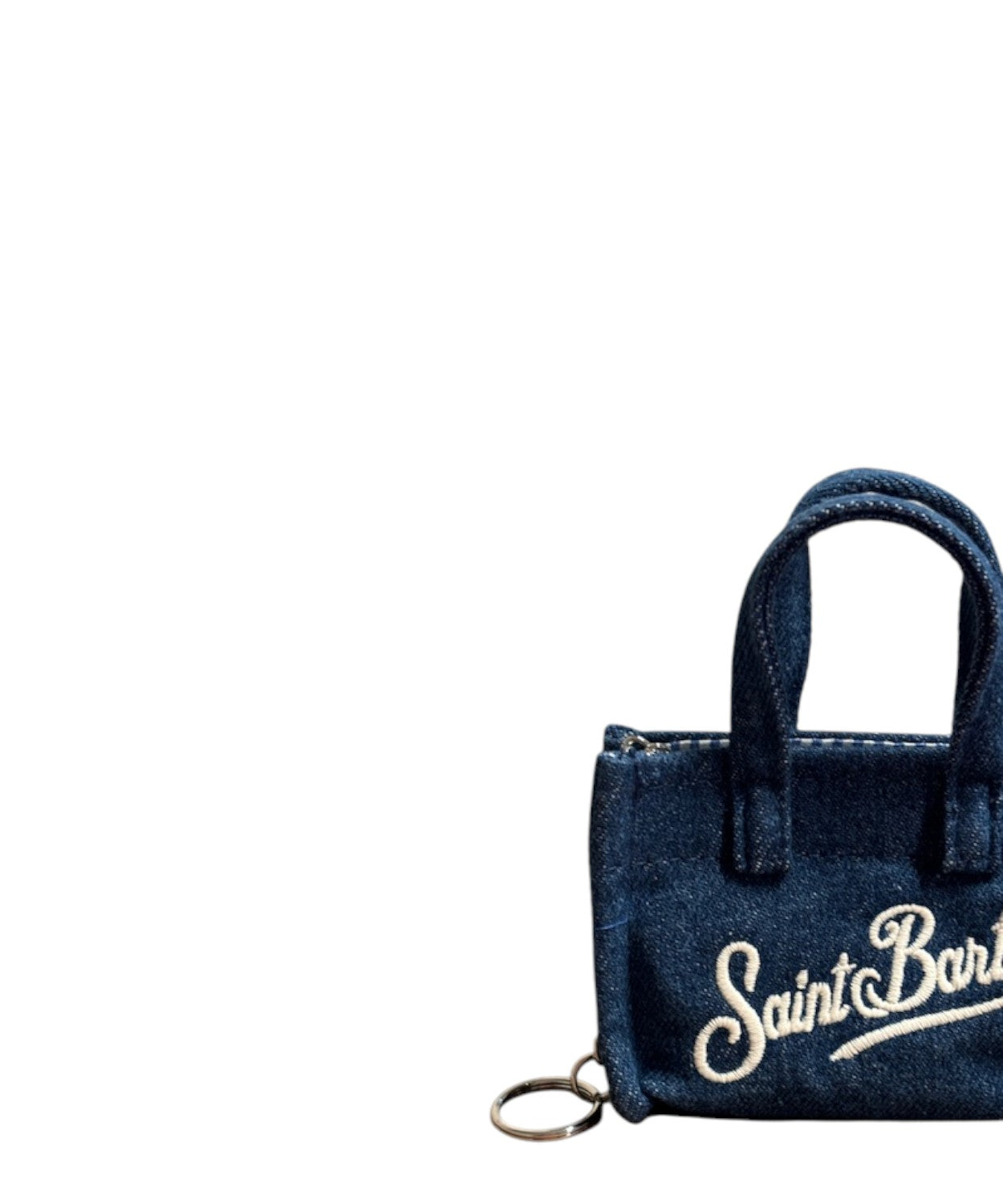 Sac à clés Denim MC2 Saint Barth pour clés et pièces avec bandoulière