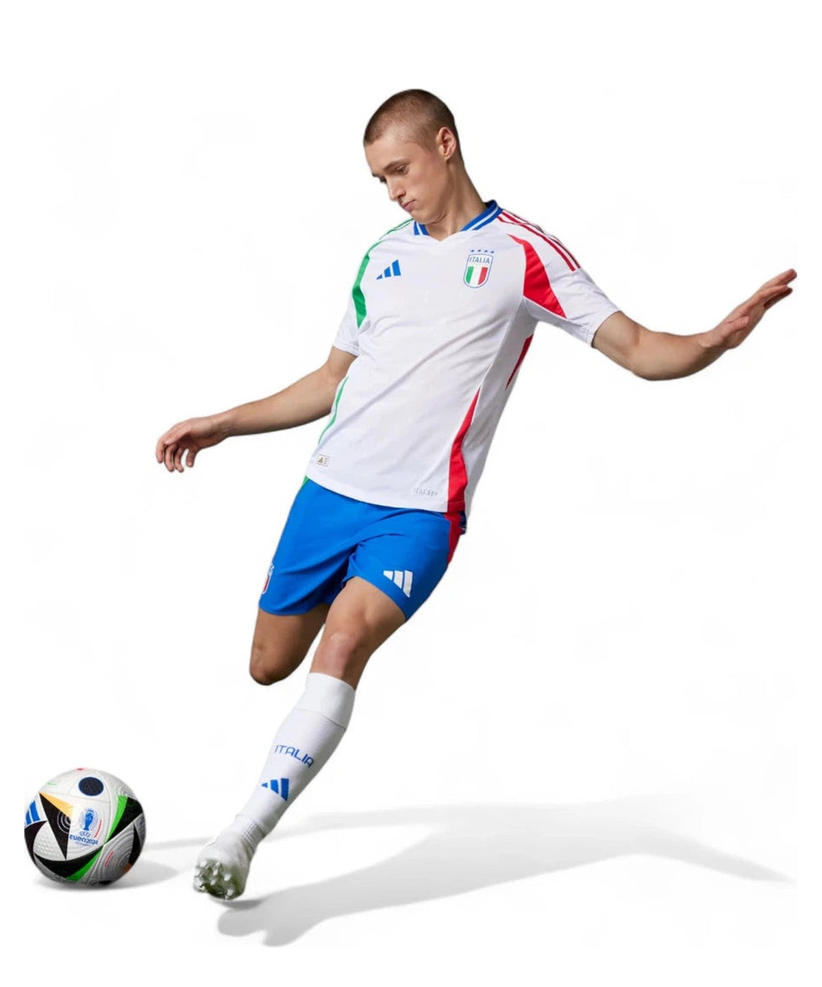 Maglia Italia Away Authentic 2024 - Ufficiale da Gioco-Adidas Originals-T-shirt-Vittorio Citro Boutique