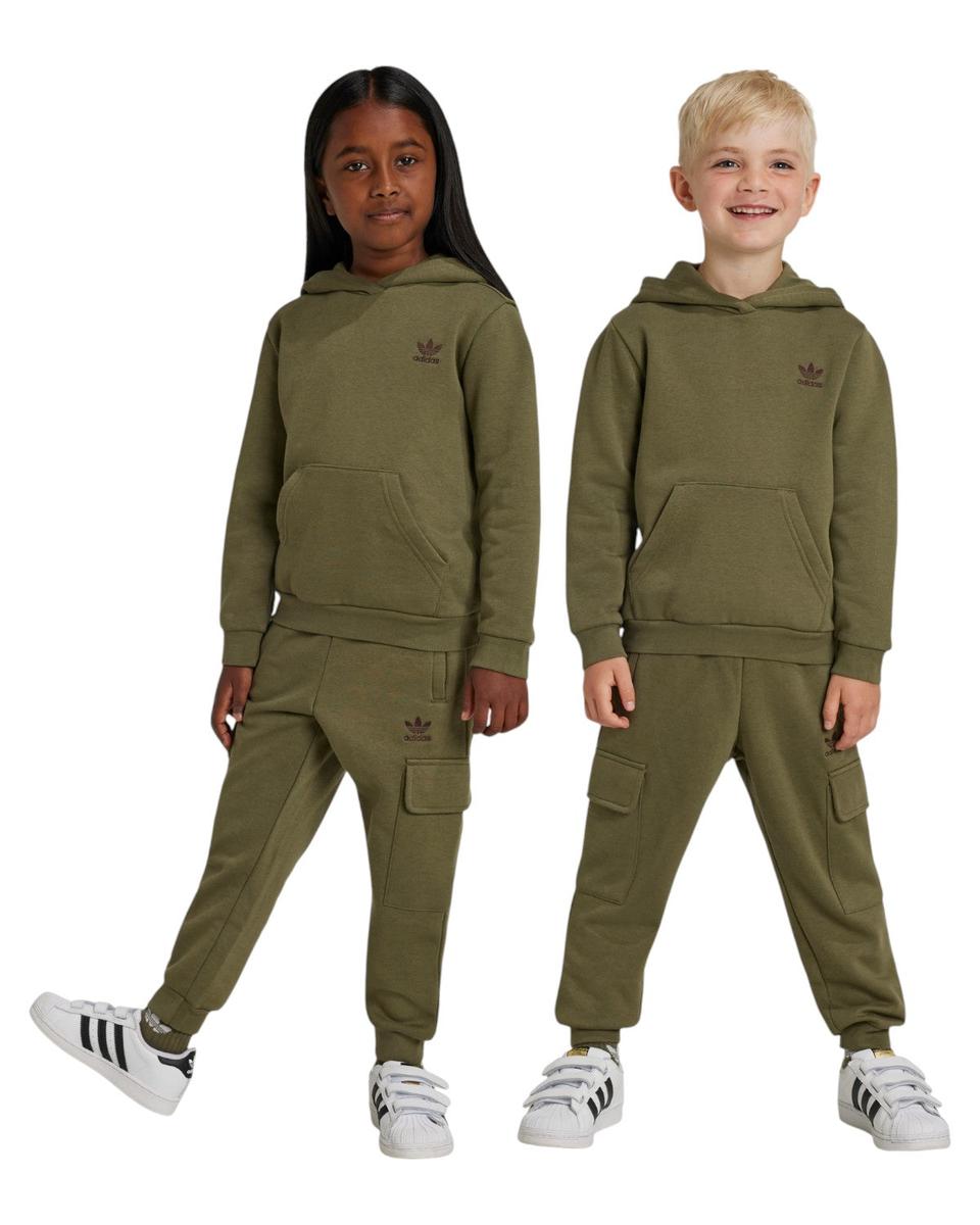 Completo Kids 1/2 Zip Hoodie e Pantaloni Cargo in felpa-Adidas Originals-Tuta-Vittorio Citro Boutique