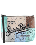 Pochette multicolor bandana-Mc2 Saint Barth-Pochette-Vittorio Citro Boutique