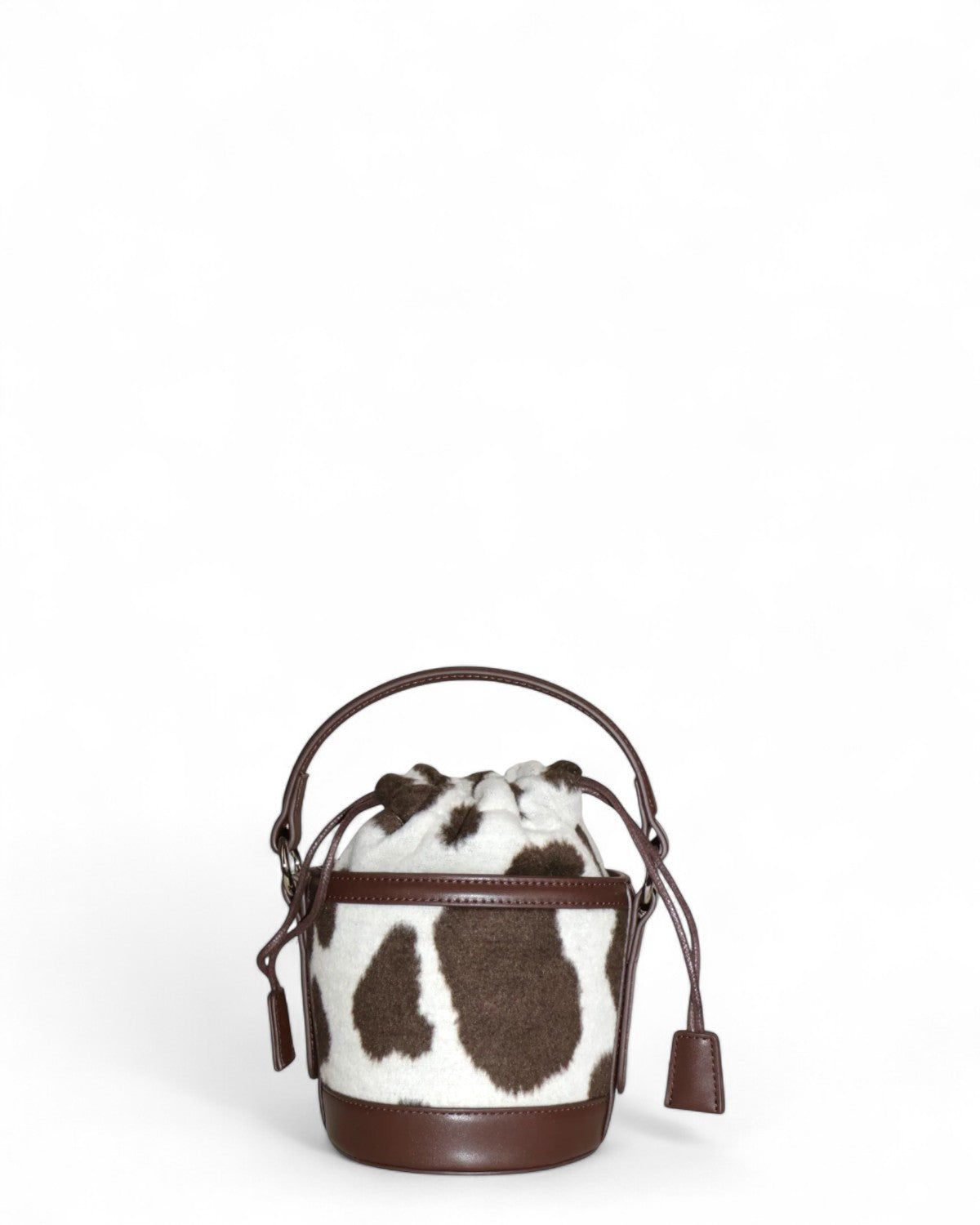 Borsa a secchiello Mila Teddy Cow con tracolla-Mc2 Saint Barth-Borse a spalla-Vittorio Citro Boutique