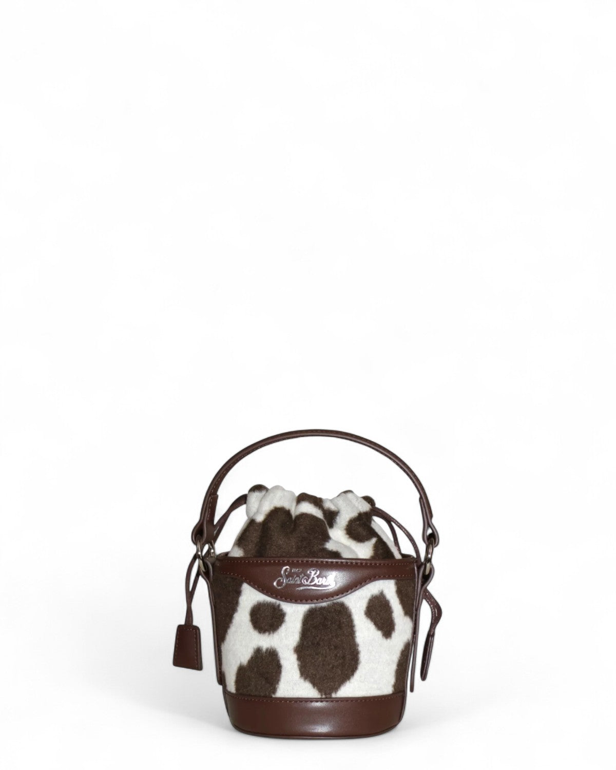 Borsa a secchiello Mila Teddy Cow con tracolla-Mc2 Saint Barth-Borse a spalla-Vittorio Citro Boutique