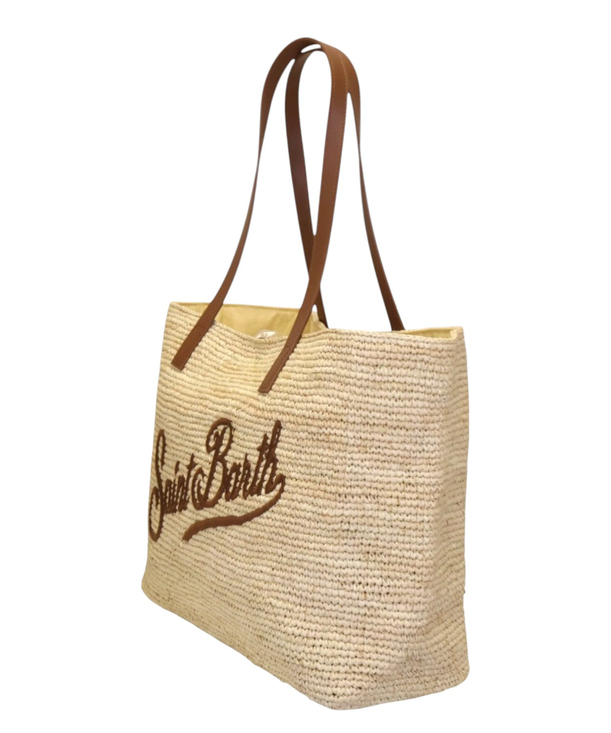 Sac femme City en raphia avec logo
