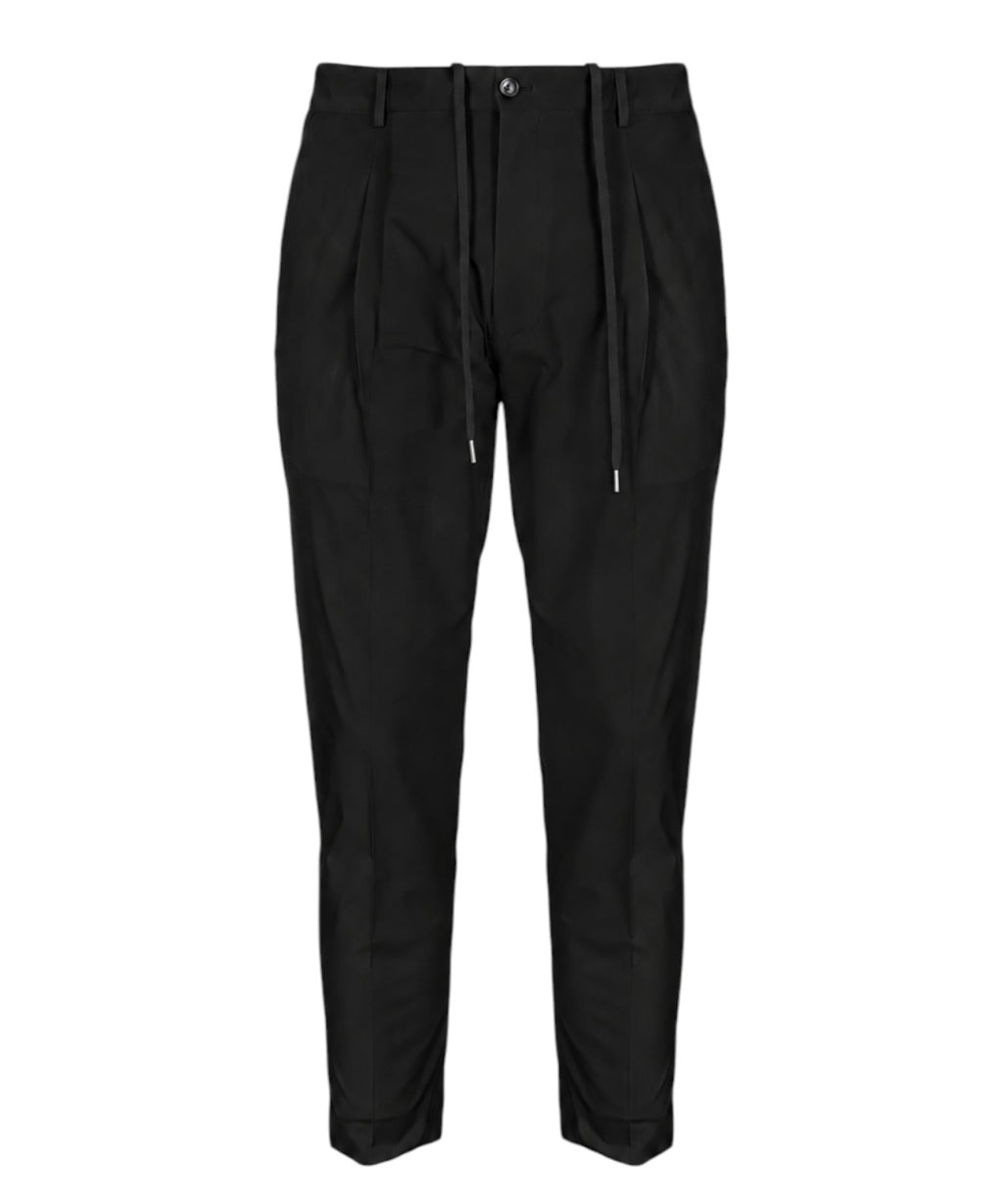 Pantalons Riccardo Be Able en polyamide stretch avec cordon de serrage