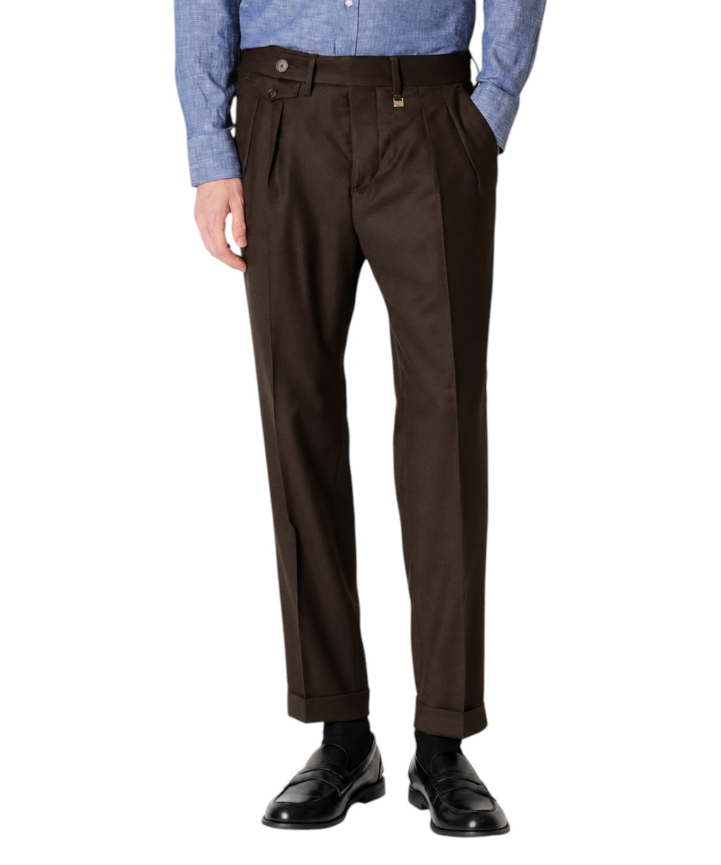 Pantalon homme MANUEL RITZ Tokyo en laine vierge stretch