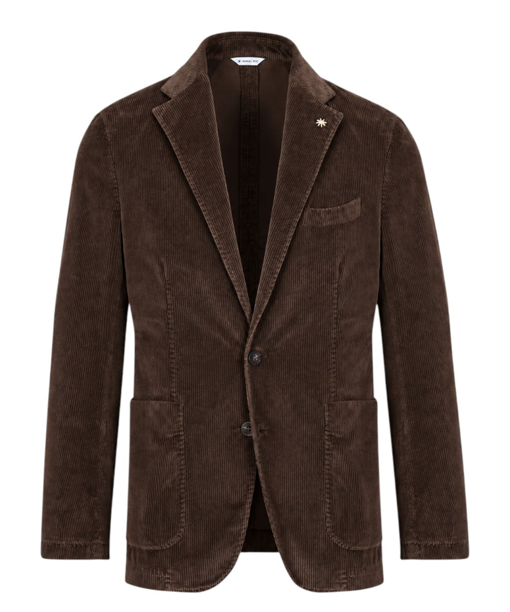 Blazer Manuel Ritz croisé en coton et modal pour Homme