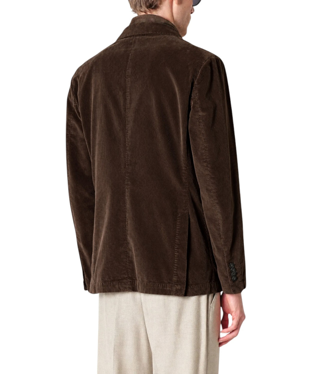 Blazer Manuel Ritz croisé en coton et modal pour Homme