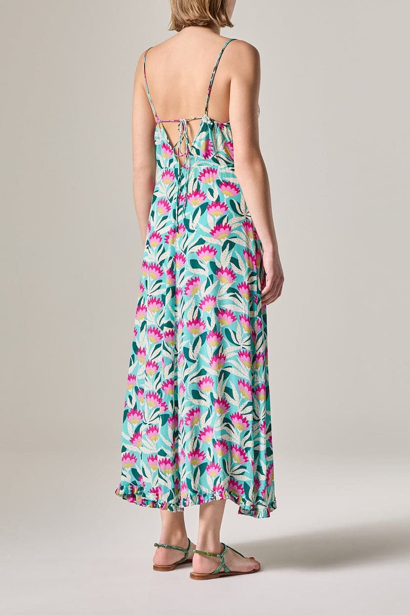 Abito begonia print viscose-Abiti-Maliparmi-Vittorio Citro Boutique