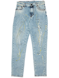 Jeans chiaro con stampe-Jeans-Disclaimer-Vittorio Citro Boutique