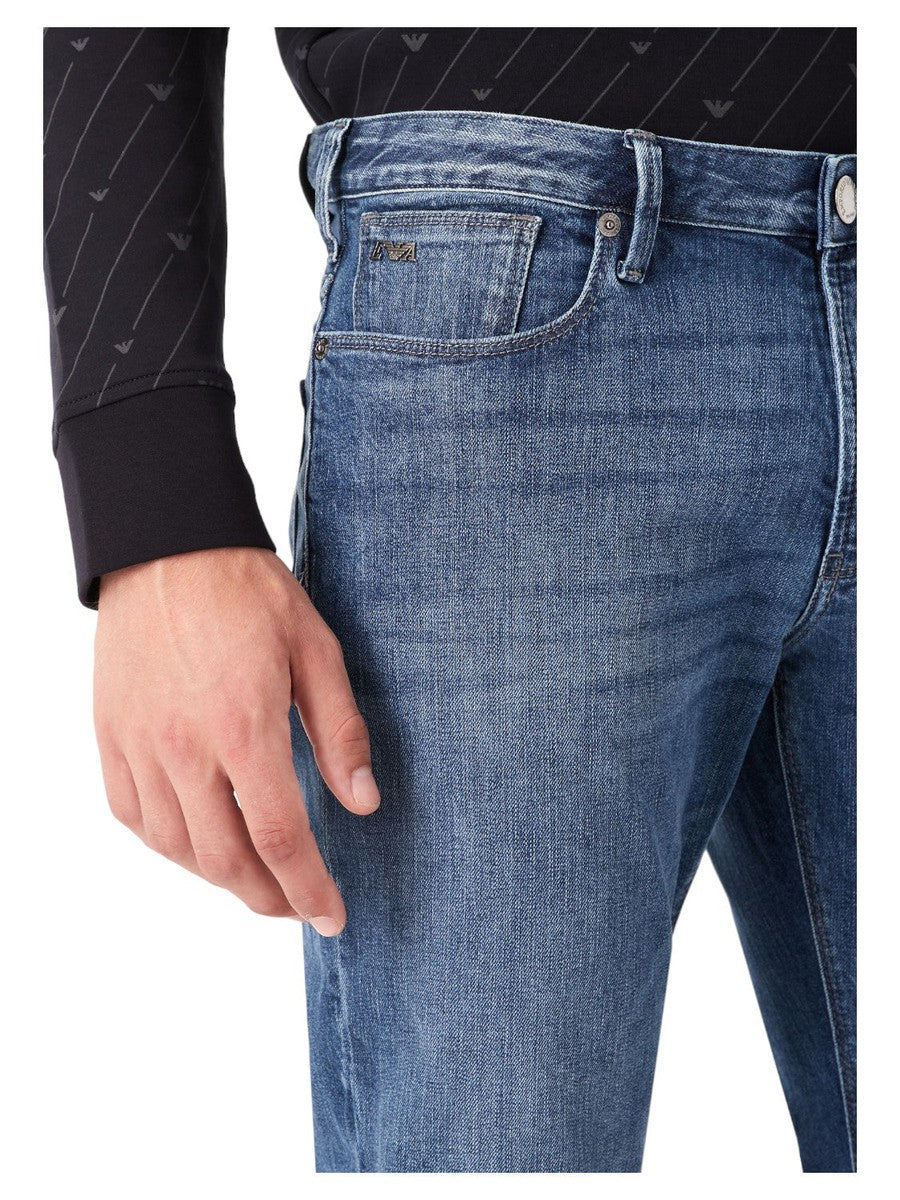 Jeans J06 slim fit in comfort denim 10 oz twill melange-Emporio Armani-Jeans-Vittorio Citro Boutique