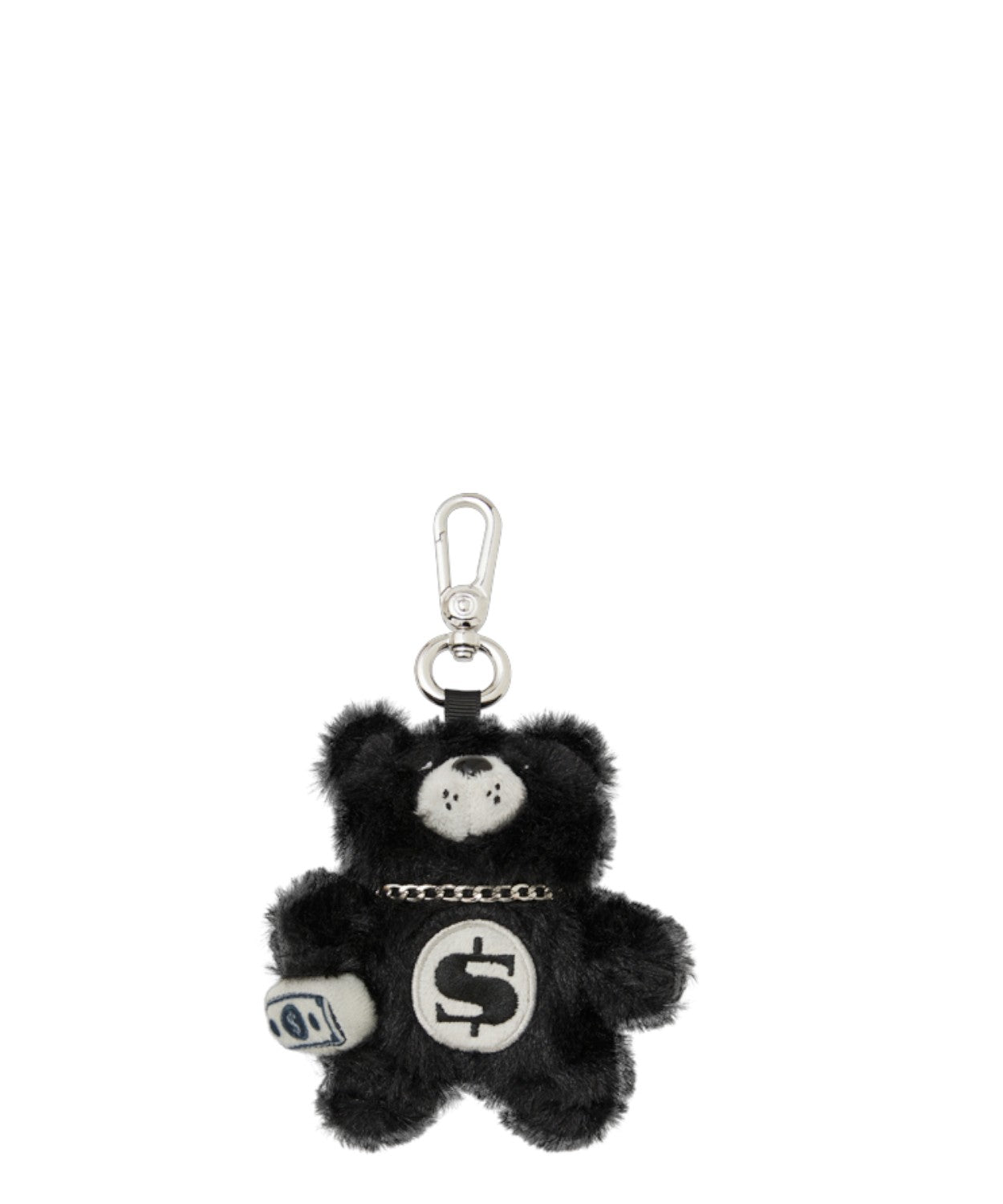 Sprayground Fur Cray Black Bear Cub Keychain