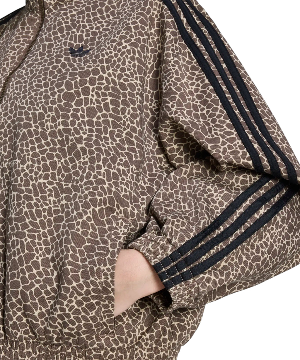 Veste oversize adidas Originals Firebird avec imprimé animalier