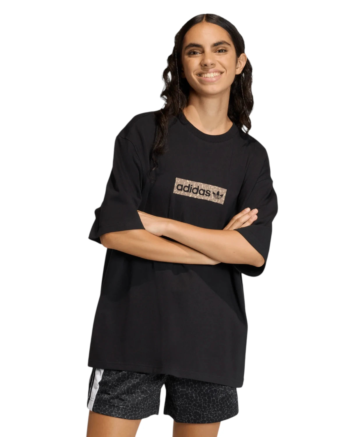 T-shirt donna adidas originals con stampa AOP