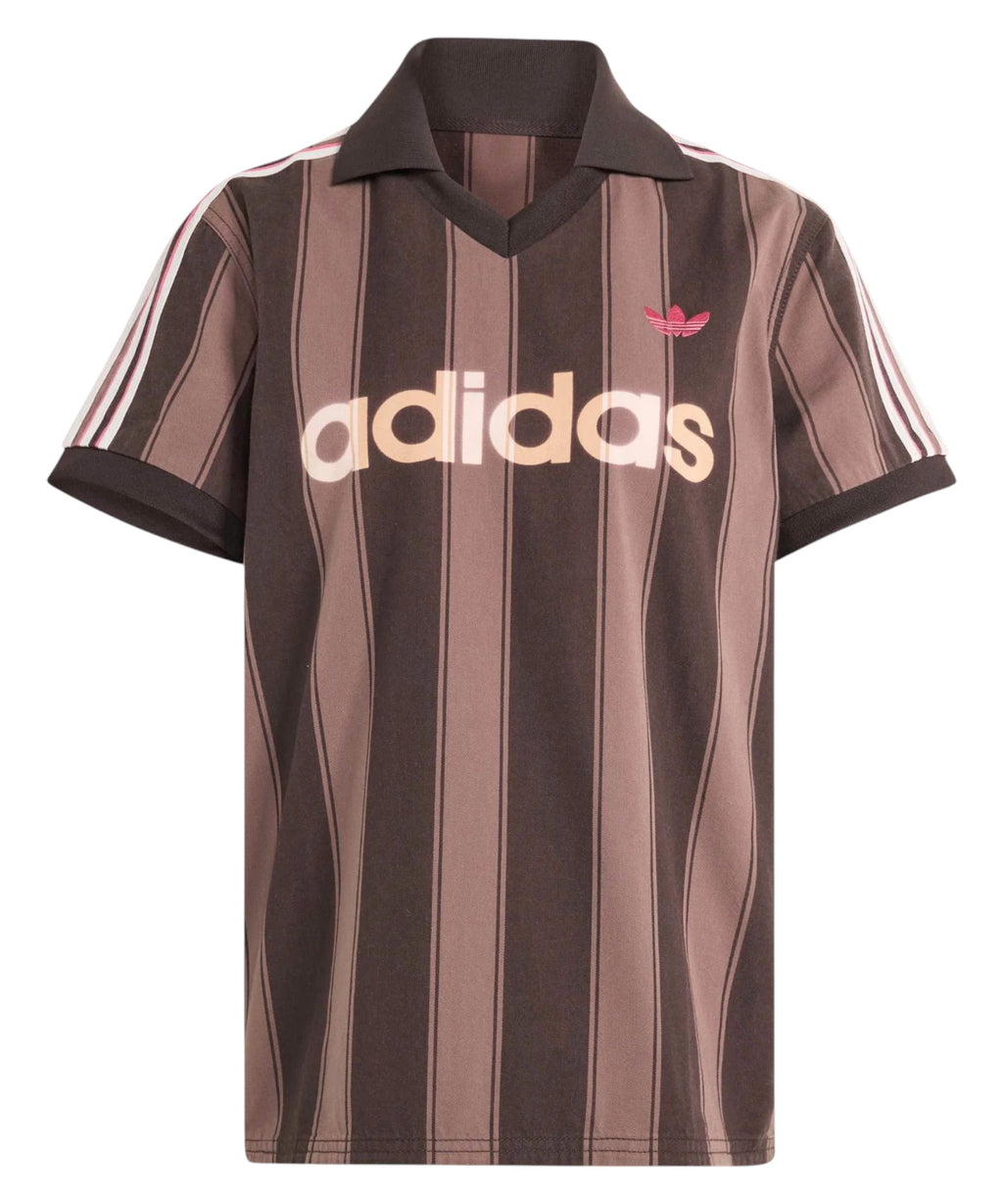 Pull adidas Twill Football années 90 avec col en V