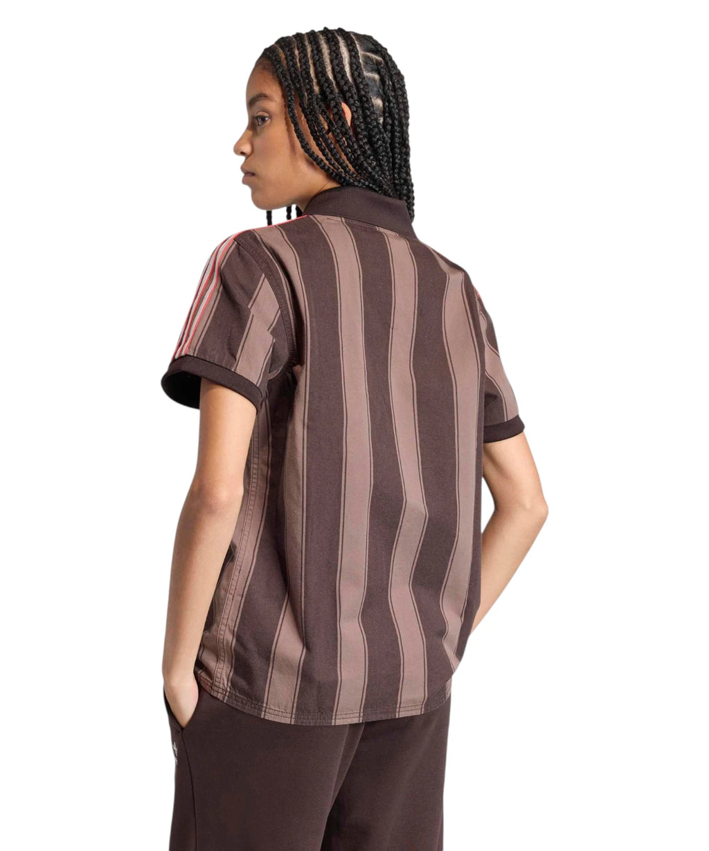 Pull adidas Twill Football années 90 avec col en V