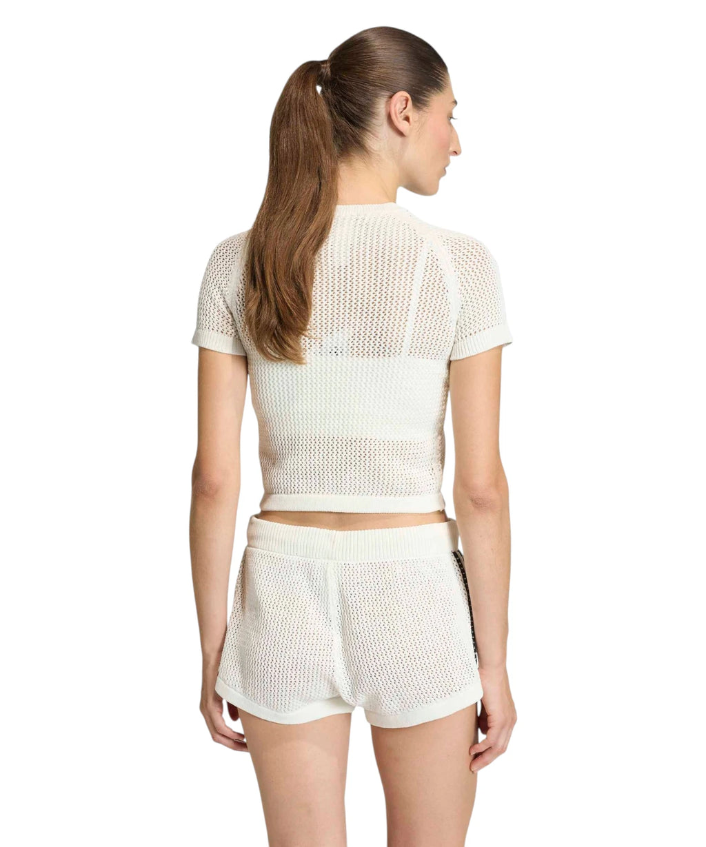 T-shirt femme adidas Knitted Crochet Cali