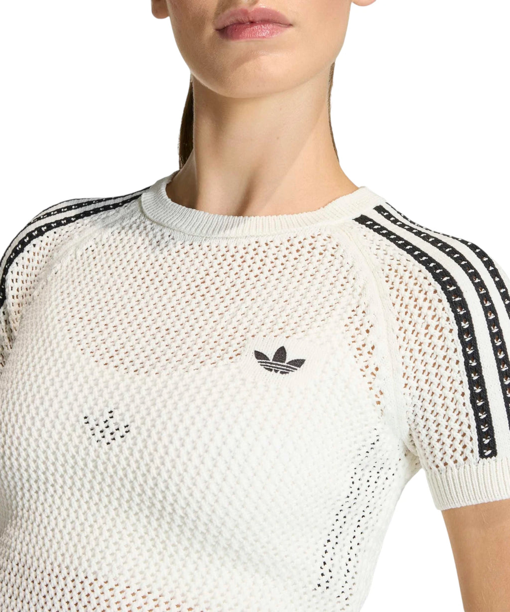 T-shirt femme adidas Knitted Crochet Cali