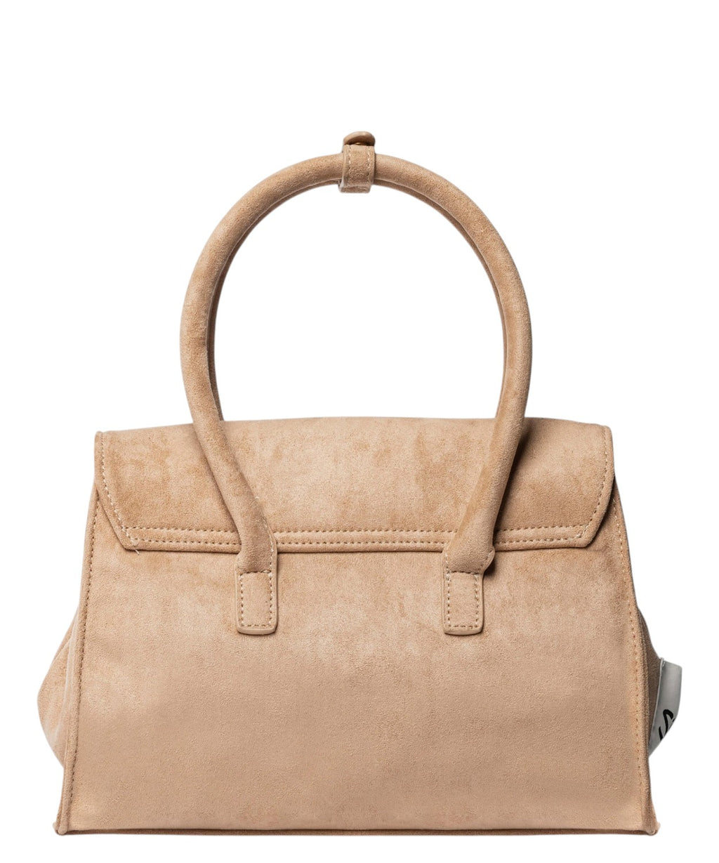 Sac Secret Pon Pon Keyla M en daim avec bandoulière