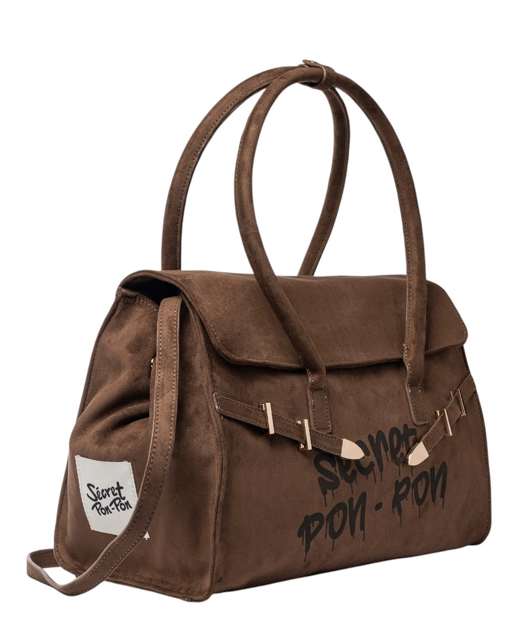 Secret Pon Pon Keyla L Sac à main en daim