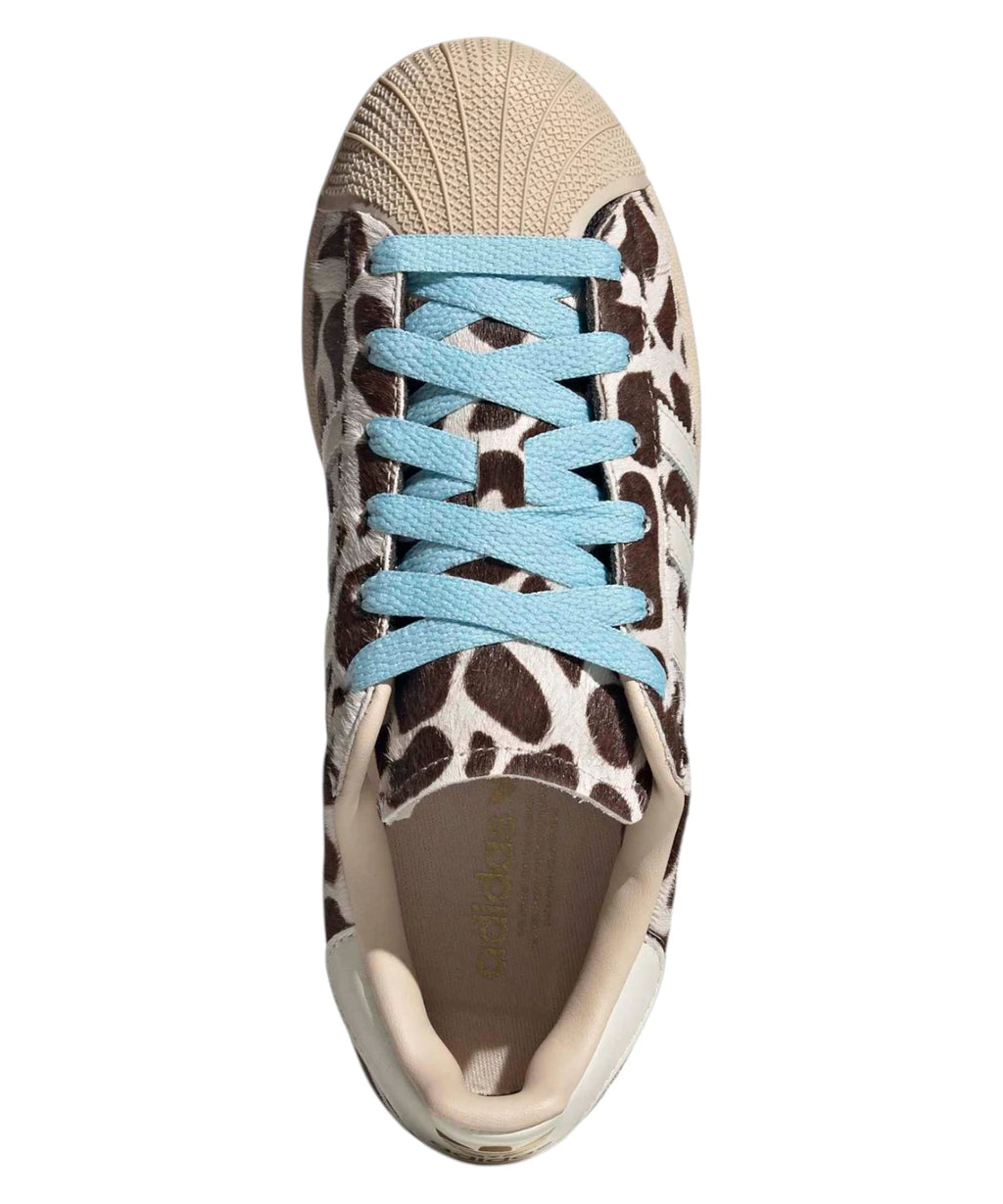 Baskets Adidas Superstar II à imprimé vache