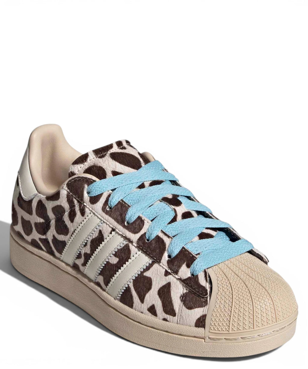Baskets Adidas Superstar II à imprimé vache