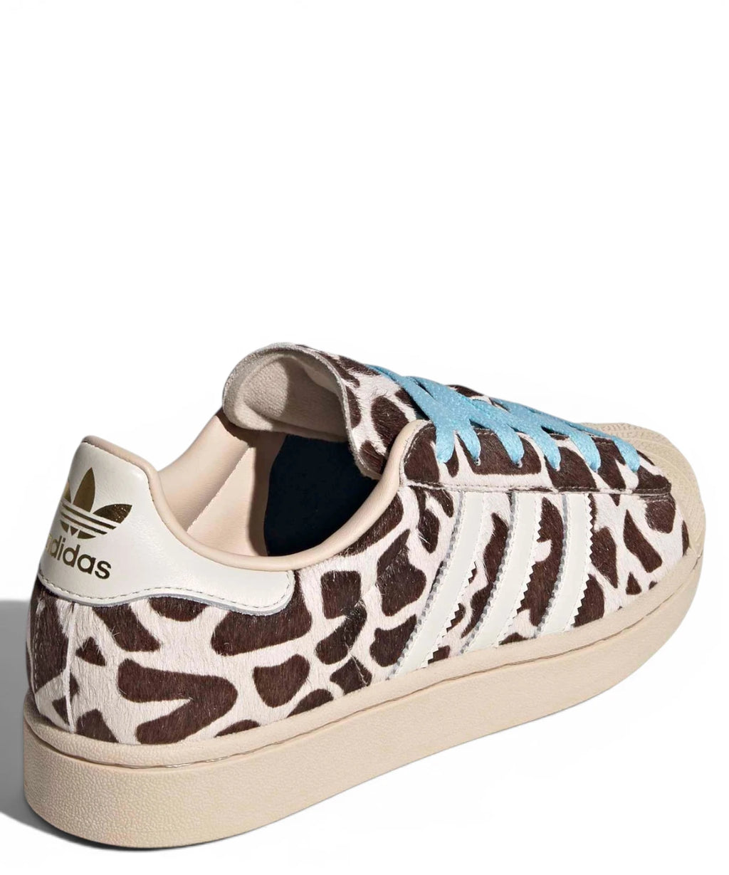 Baskets Adidas Superstar II à imprimé vache