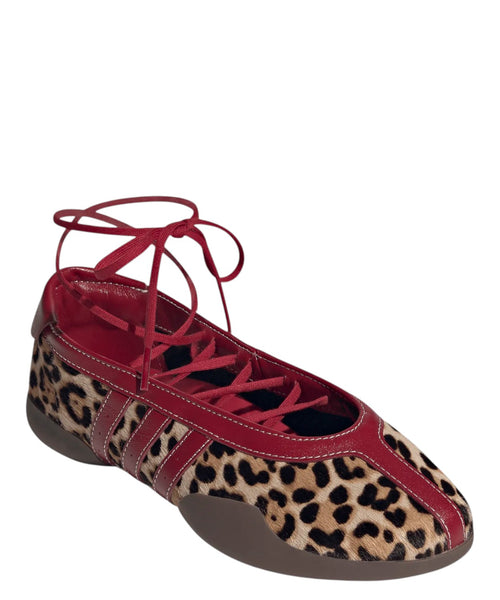 Ballerines Adidas Taekwondo en cuir de veau velours