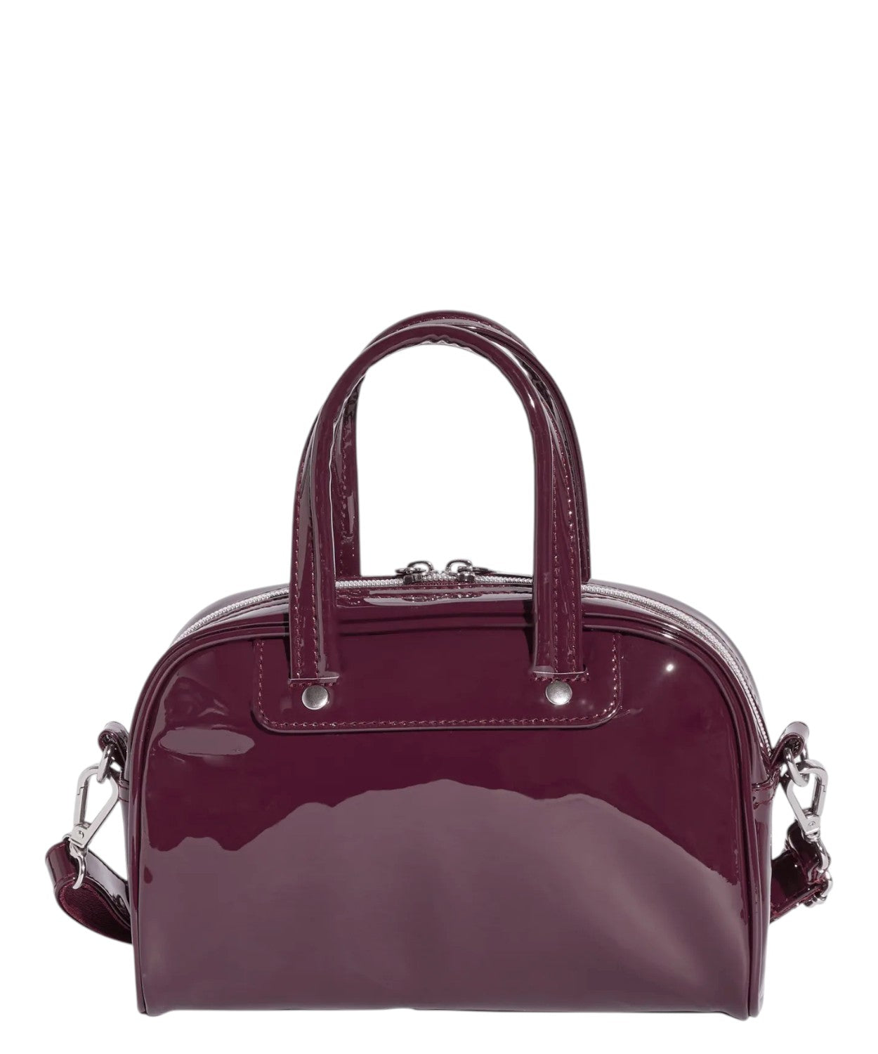 Sac Mini Bowling Adidas à bandoulière en vernis brillant