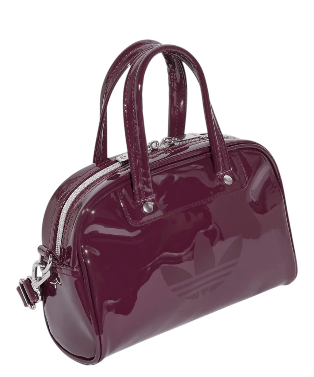Sac Mini Bowling Adidas à bandoulière en vernis brillant