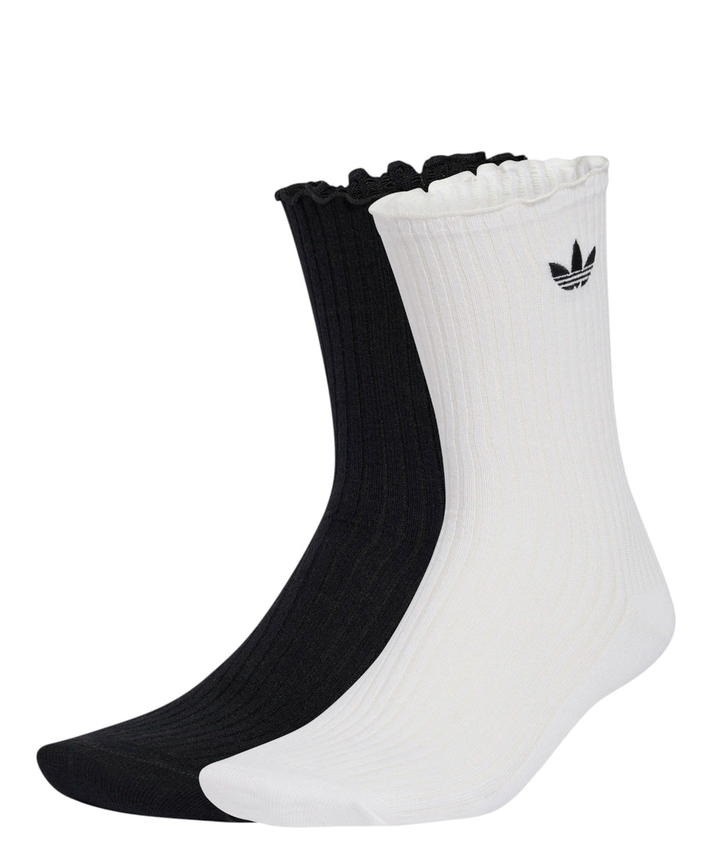 Calze donna con volant adidas Ruffle Crew 2 Paia