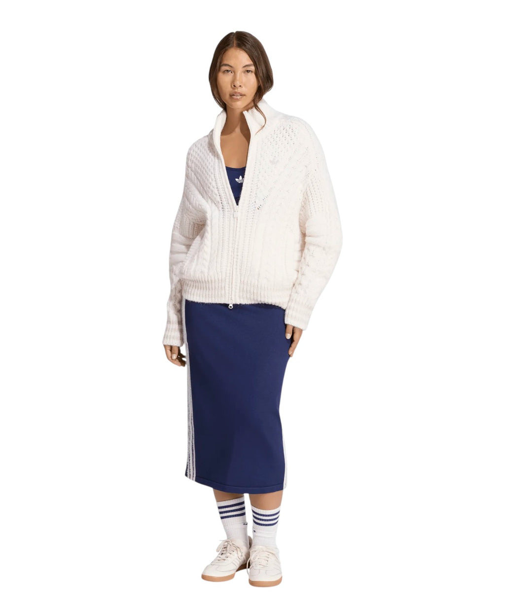 Sweat-shirt Adidas Originals en maille tricotée Firebird oversize