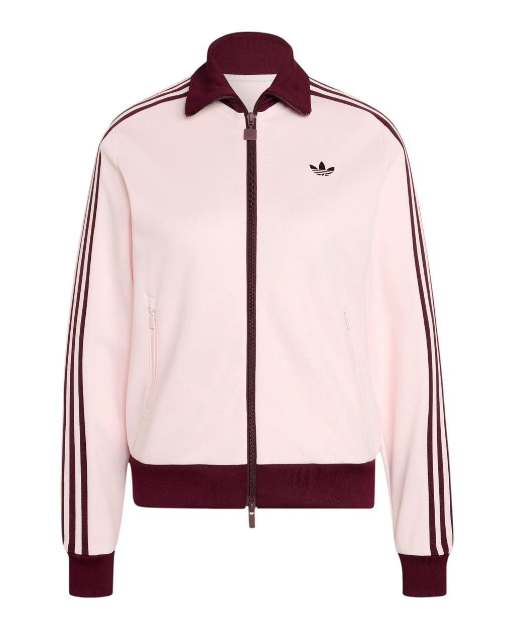 adidas Originals Beckenbauer Veste de survêtement rose et bordeaux
