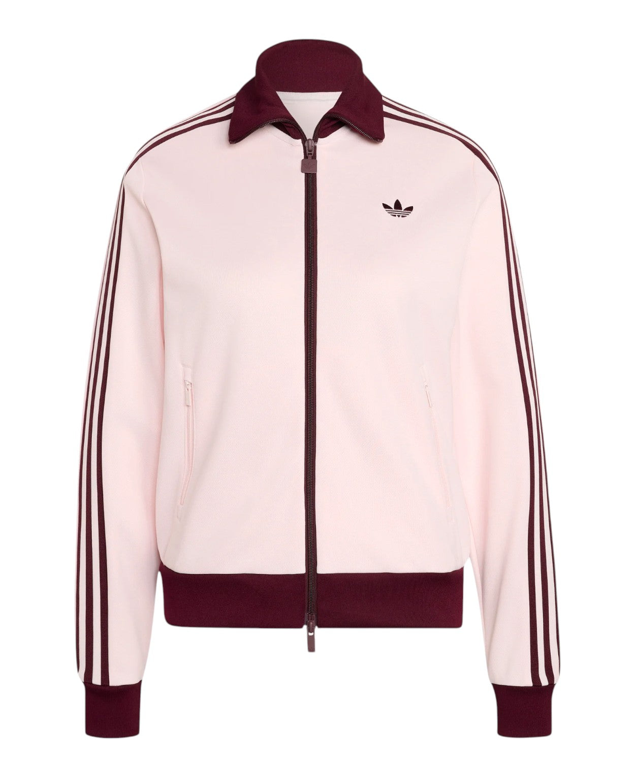 adidas Originals Beckenbauer Veste de survêtement rose et bordeaux